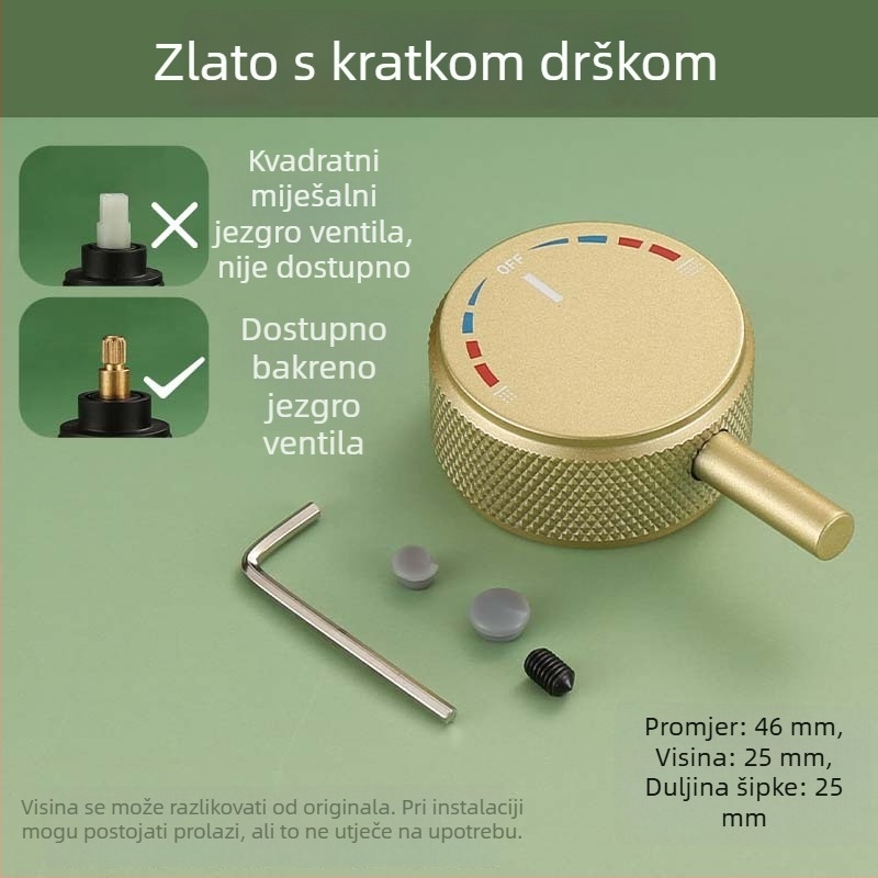 Ventilno jezgro kišnog izlaza za kuhinjski sudoper – 304 nehrđajući čelik, keramičko jezgro ventila, model A-00002, Mingjin, CE potvrda