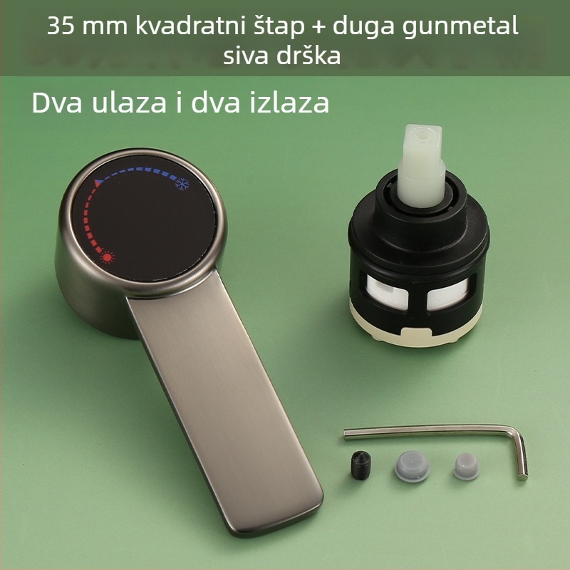 Ventilno jezgro kišnog izlaza za kuhinjski sudoper – 304 nehrđajući čelik, keramičko jezgro ventila, model A-00002, Mingjin, CE potvrda
