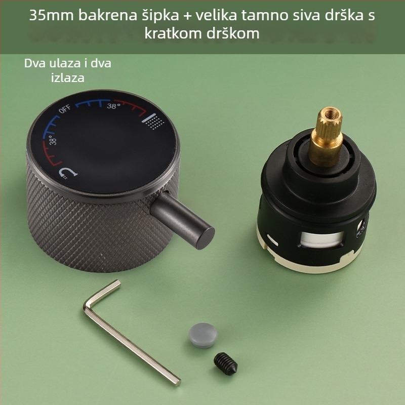 Ventilno jezgro kišnog izlaza za kuhinjski sudoper – 304 nehrđajući čelik, keramičko jezgro ventila, model A-00002, Mingjin, CE potvrda