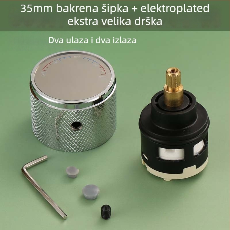 Ventilno jezgro kišnog izlaza za kuhinjski sudoper – 304 nehrđajući čelik, keramičko jezgro ventila, model A-00002, Mingjin, CE potvrda
