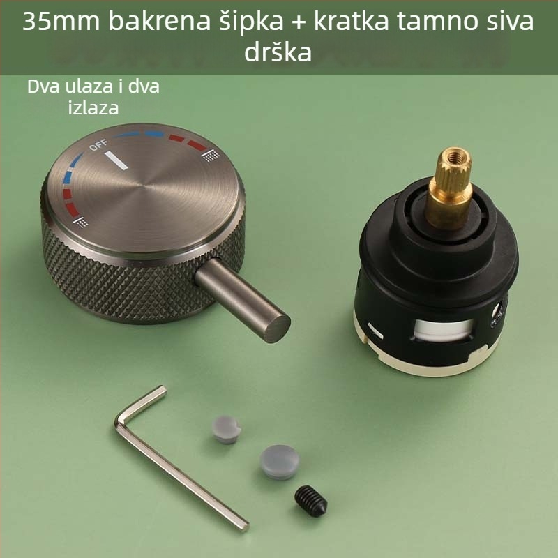 Ventilno jezgro kišnog izlaza za kuhinjski sudoper – 304 nehrđajući čelik, keramičko jezgro ventila, model A-00002, Mingjin, CE potvrda