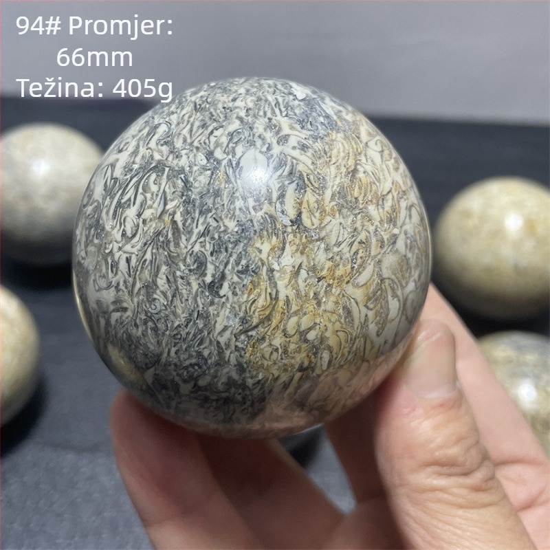 Kristalna kugla od kostiju dinosaura, moderan i jednostavan stil, oblik kugle, materijal: kristal