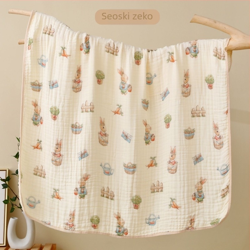 Prilagođeni šestoslojni ručnik za bebe od bambus-pamuk - ručnik za kupanje, 300–400 g, brzo upijanje (0–5 s), pređa ply