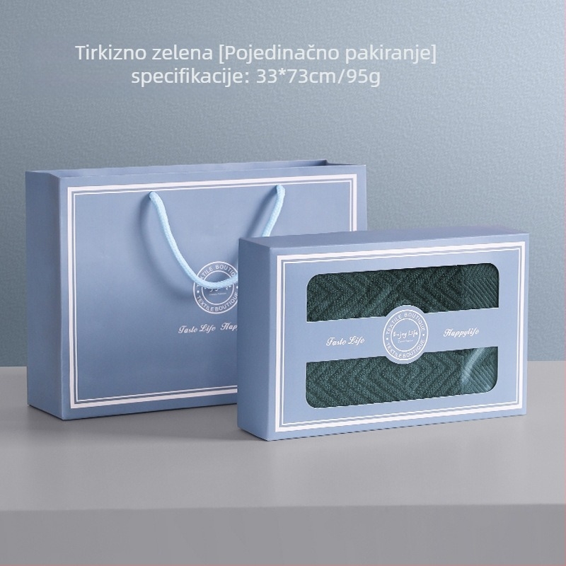 Poklon set ručnika u kutiji, Jacquard od 100% pamuka, upijajući ručnici za lice