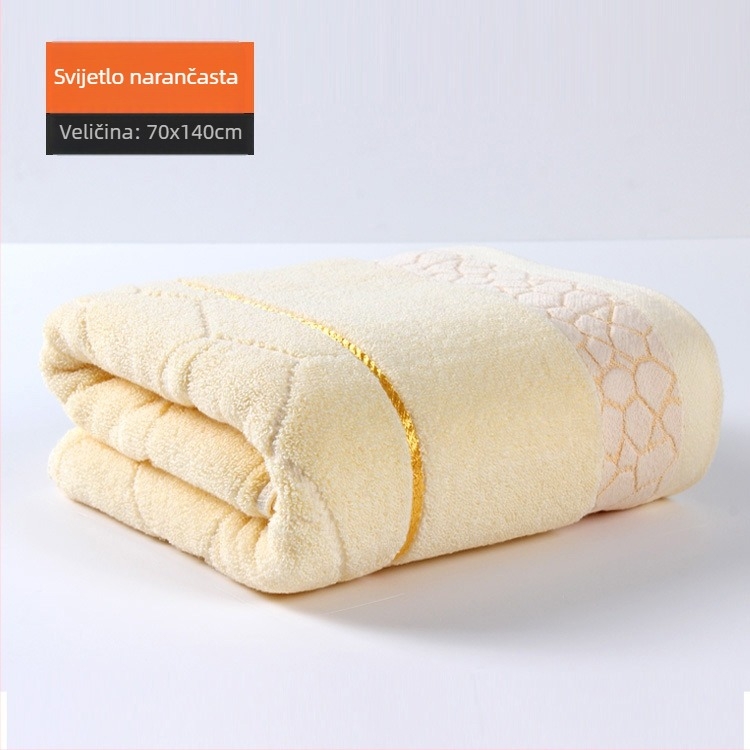 Pamukani kupaonski ručnik, debeli Jacquard, 400–500 g, 32s pređa, mogućnost prilagodbe, izvezeni logotip