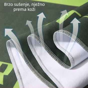 Brzo sušeći plažni ručnik za odrasle, apsorpcijski, jednostrana ispis, prijenosan — materijal: superfin vlakna • 200–300 g • ispis • prilagodba