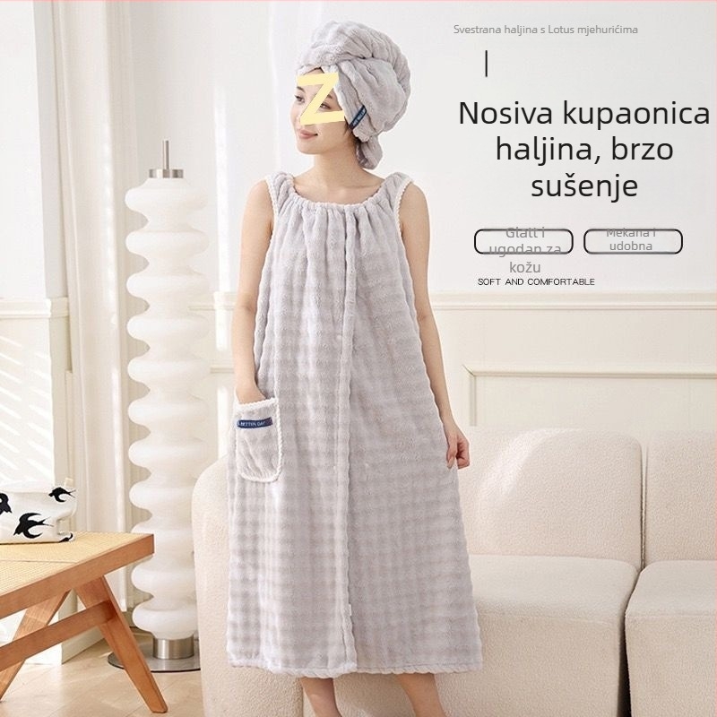 Nosivi ručnik za kupanje od koralnog flisa, 330 g, univerzalna uporaba