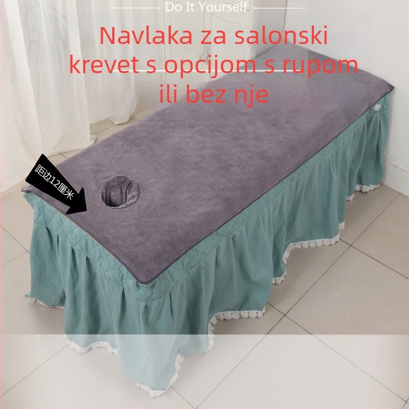 Set ručnika za kozmetički salon: veliki ručnici za kupanje i posteljinu, mekani i upijajući, svijetlo siva