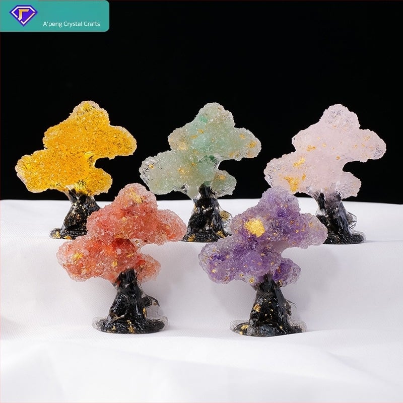 Krištalno drvce ukras – moderni stil, materijal: kristal