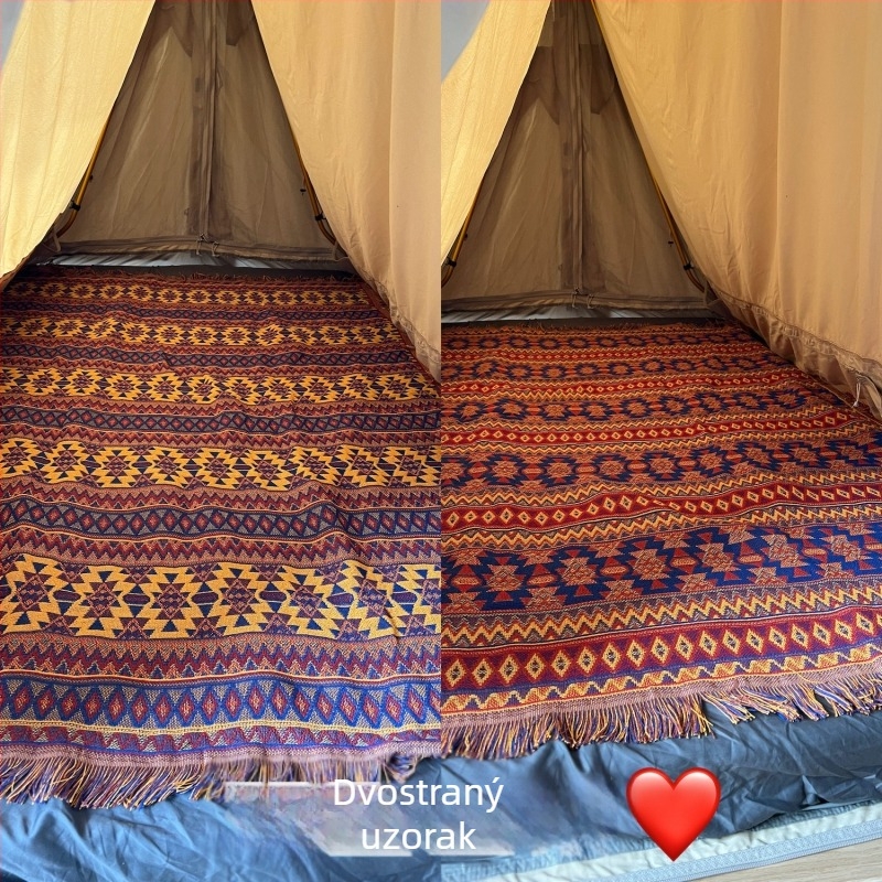 Kamping deka s geometrijskim uzorkom (polyester; 1000–1499 g; Peel Forest; proljeće i jesen)