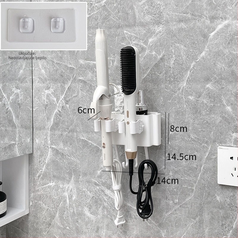 Trokutasti kutni zidni polic, plastični, 1 razina, minimalistički stil, organizator kozmetike za kupaonicu