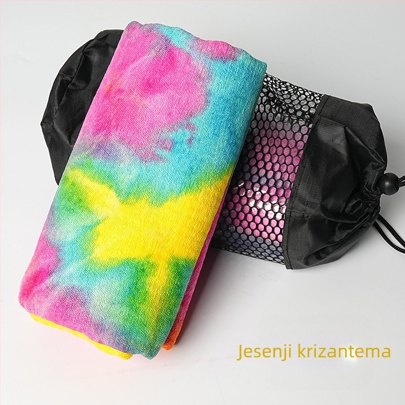 Tie-dye protuklizna mikrovlaknena joga krpa, 470 g