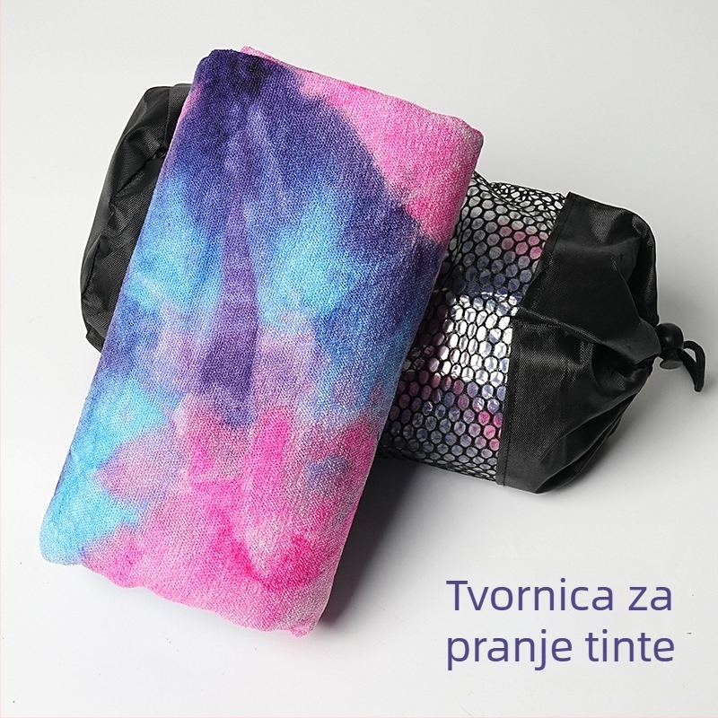 Tie-dye protuklizna mikrovlaknena joga krpa, 470 g