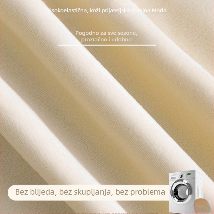 Zakrivljena navlaka za stolicu s protuklizmom, otporna na mačke, s debljim naslonom i integriranom navlakom za sjedalo