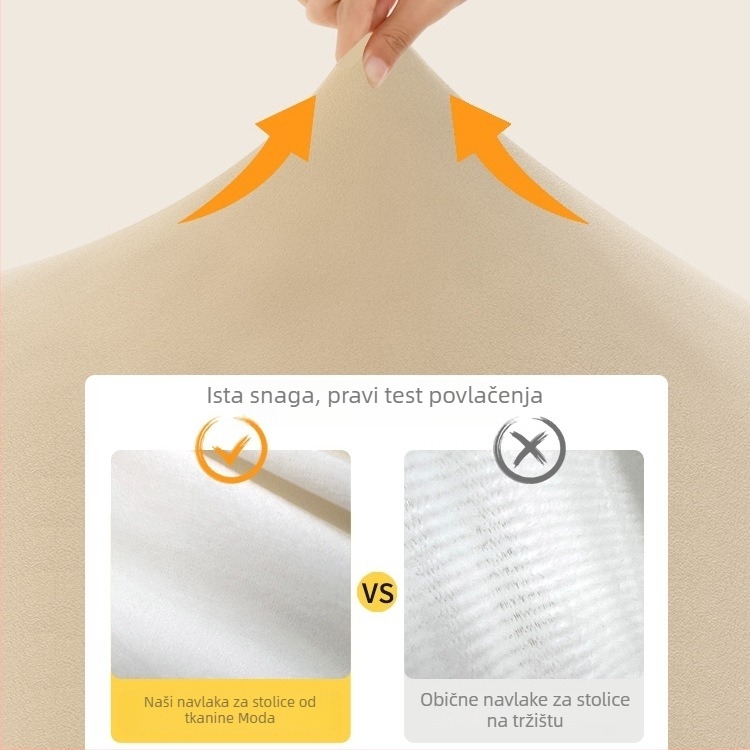 Zakrivljena navlaka za stolicu s protuklizmom, otporna na mačke, s debljim naslonom i integriranom navlakom za sjedalo