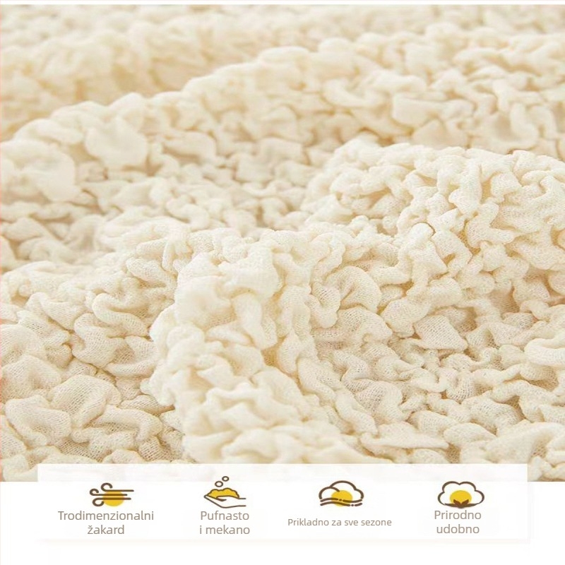 Navlaka za stolicu - poliester, kvadratnog oblika, protuklizna, otporna na habanje, zaštita od prašine, moderni minimalistički stil