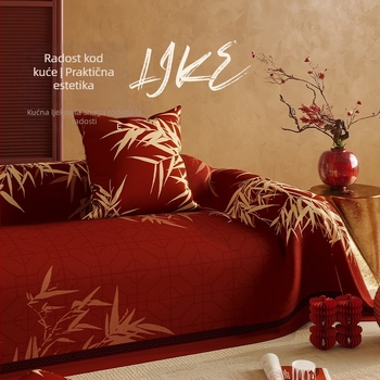 Navlaka za kauč za kombinirani kauč – Chenille, obrazac biljaka i cvijeća, vjenčani stil, mogućnost prilagodbe