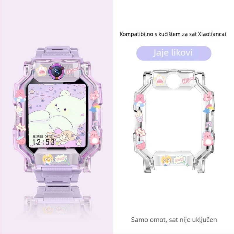 Isprintano TPU zaštitno kućište za Little Genius pametni sat, modeli Q2A/Z9/Z8a, D2A/D3/Z6s/Z6pro