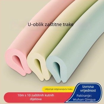 U-oblika zaštitni trak za stolove, od pjene, samoljepljiv, zaštita rubova stakla