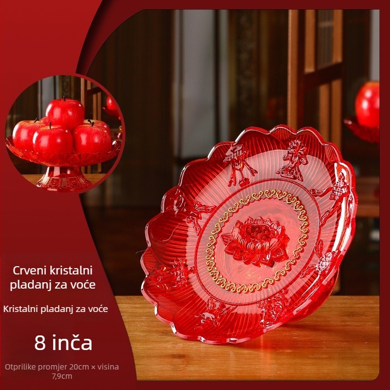 Plastična posuda za voće u kineskom stilu za budističke ponude Guanyinu, kućna dekoracija, nije uvoz, nije poklon.