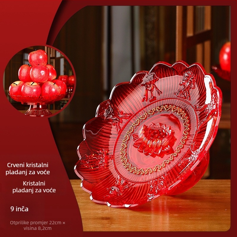 Plastična posuda za voće u kineskom stilu za budističke ponude Guanyinu, kućna dekoracija, nije uvoz, nije poklon.