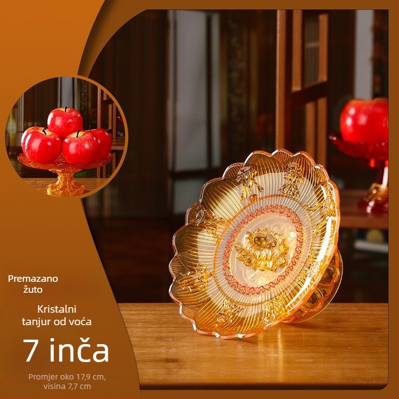 Plastična posuda za voće u kineskom stilu za budističke ponude Guanyinu, kućna dekoracija, nije uvoz, nije poklon.