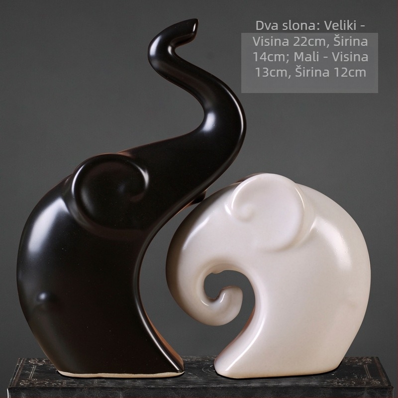 Keramički jelen dekorativni predmet za kućnu dekoraciju | Materijal: monokromni glazirani porcelan | Kategorija: Životinja | Pakiranje: karton | Prigode darivanja: vjenčanje, rođendan, suvenir s putovanja, promocija