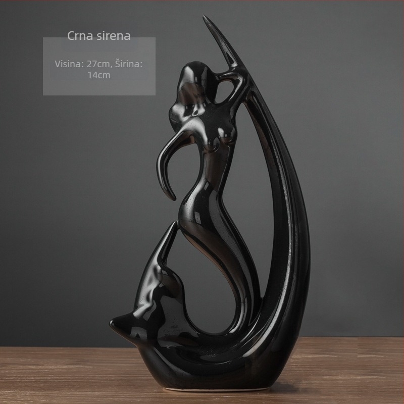 Keramički jelen dekorativni predmet za kućnu dekoraciju | Materijal: monokromni glazirani porcelan | Kategorija: Životinja | Pakiranje: karton | Prigode darivanja: vjenčanje, rođendan, suvenir s putovanja, promocija