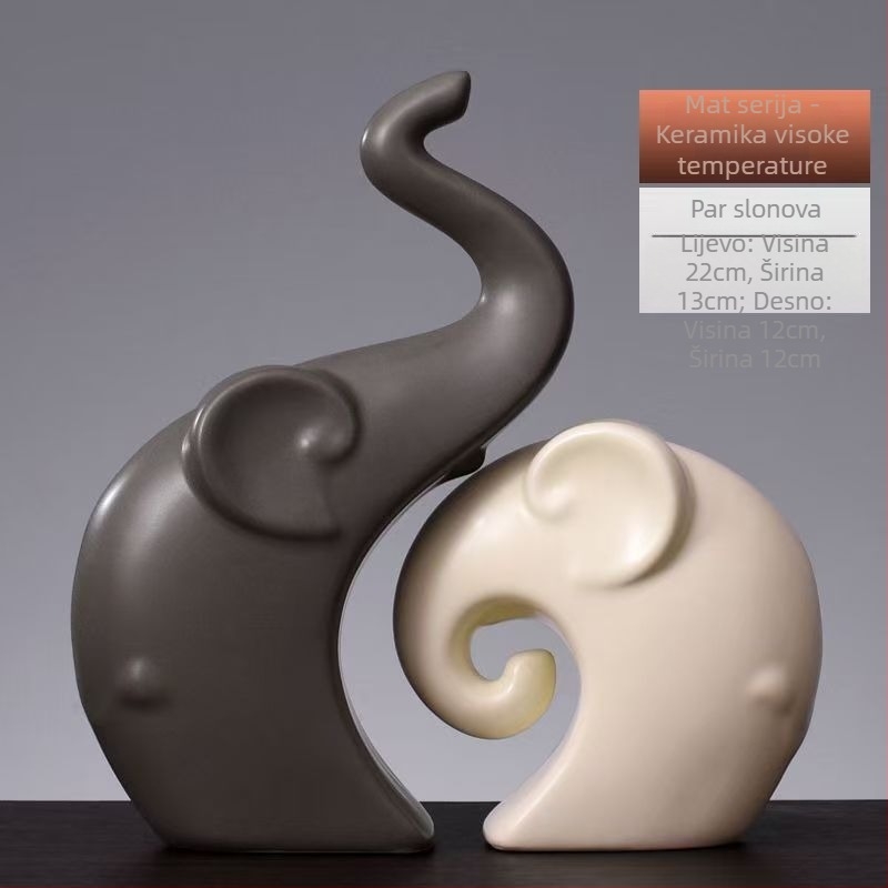 Keramički jelen dekorativni predmet za kućnu dekoraciju | Materijal: monokromni glazirani porcelan | Kategorija: Životinja | Pakiranje: karton | Prigode darivanja: vjenčanje, rođendan, suvenir s putovanja, promocija