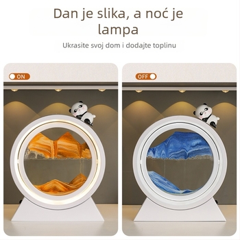 Mervis resin pješčani sat s pijeskom slikom, ručno izrađeni moderni minimalistički dekor za dnevni boravak i ured, idealan poklon za useljenje