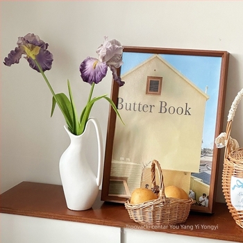 Umjetni iris cvijet, PU materijal, ručno izrađeno i ručno oslikano, dekor za dom i rekvizit za fotografiranje