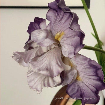 Umjetni iris cvijet, PU materijal, ručno izrađeno i ručno oslikano, dekor za dom i rekvizit za fotografiranje