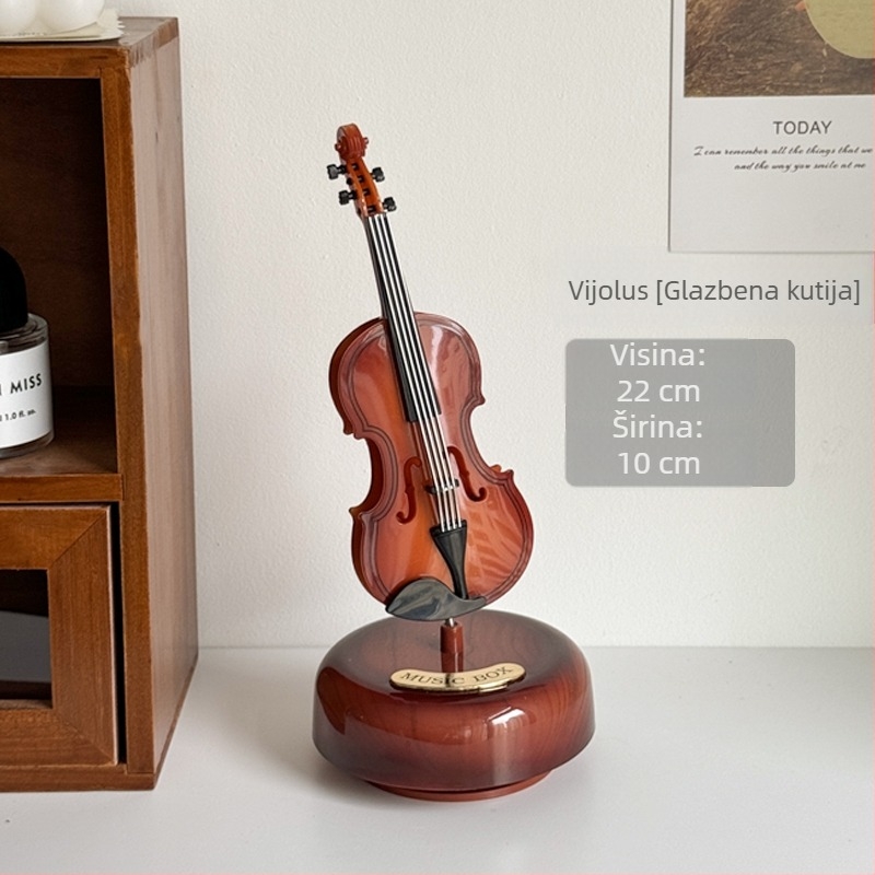 Gramofonska dekoracija - Moderna minimalistička stolna dekoracija, plastika; poklon spreman za dom