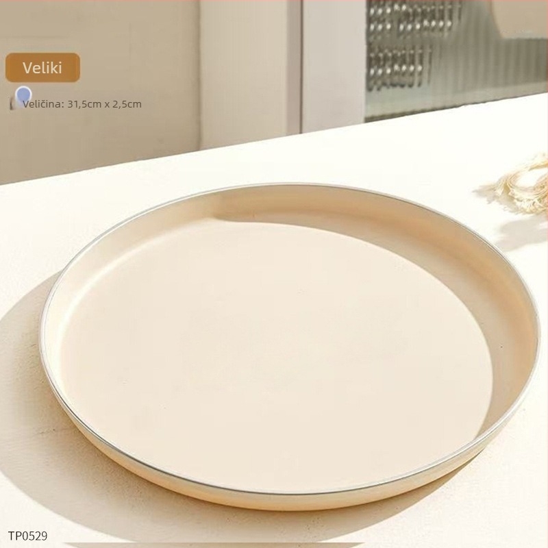 Plastična pladnja, kvadratnog oblika, od jednog komada izlivena, jednobojna, moderni minimalistički stil