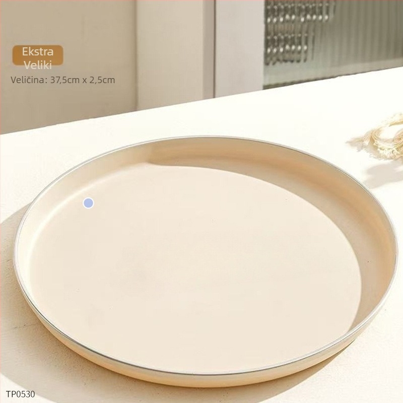 Plastična pladnja, kvadratnog oblika, od jednog komada izlivena, jednobojna, moderni minimalistički stil