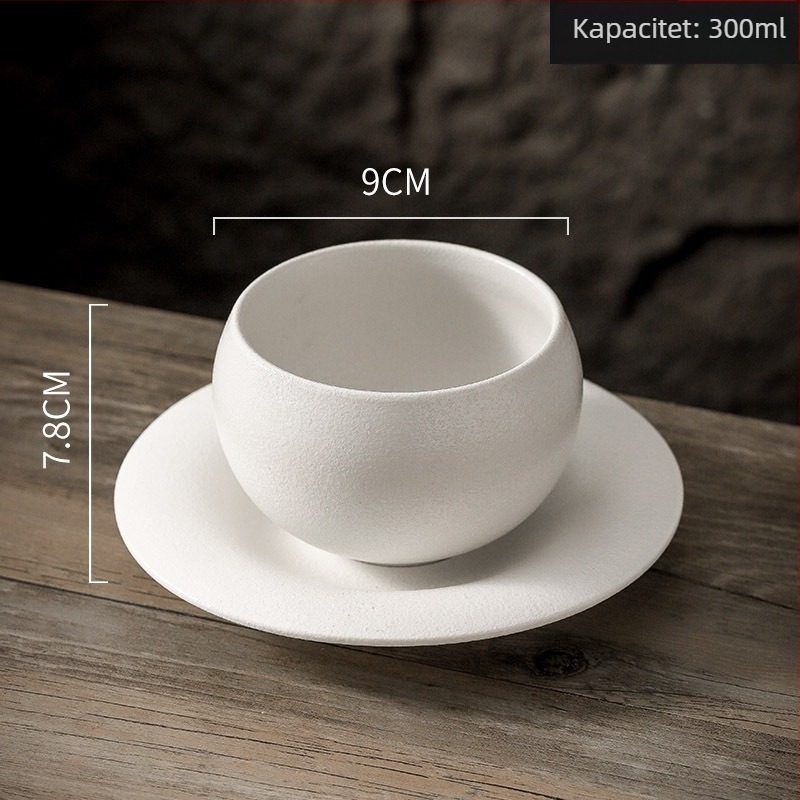 Šalica za kavu od keramike, vintage stil, talijanski dizajn, mat završna površina, 450 g, mogućnost prilagodbe