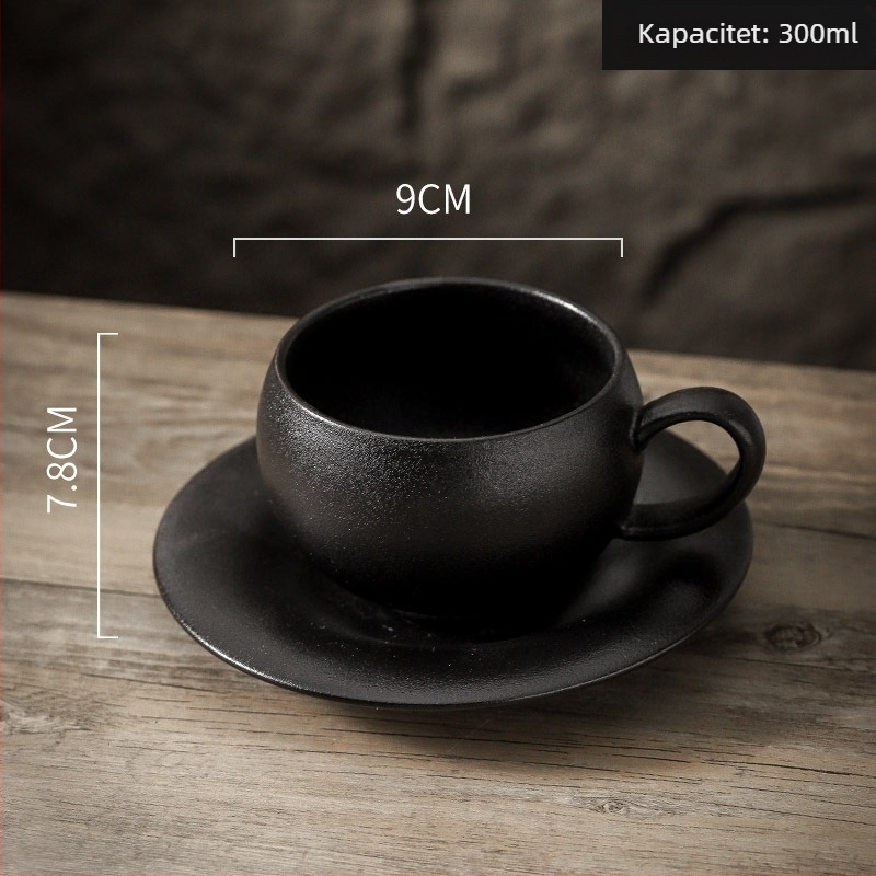 Šalica za kavu od keramike, vintage stil, talijanski dizajn, mat završna površina, 450 g, mogućnost prilagodbe