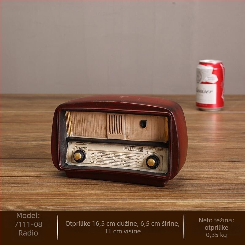 Europski stil retro telefon dekorativna figurica od sintetičke smole, branda Ancient Master, radovi od smole, kartonsko pakiranje