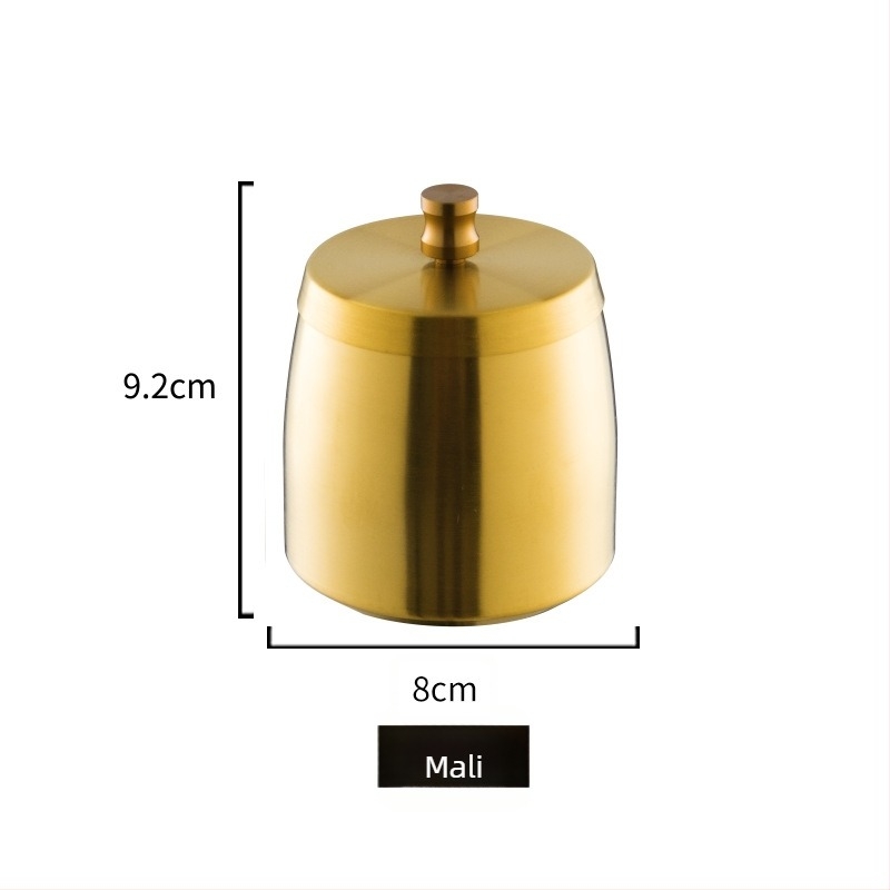 Pepeljara od nehrđajućeg čelika s otiskom logotipa i mogućnošću prilagođavanja, dekorativni bar dodatak, moderan minimalistički luksuz