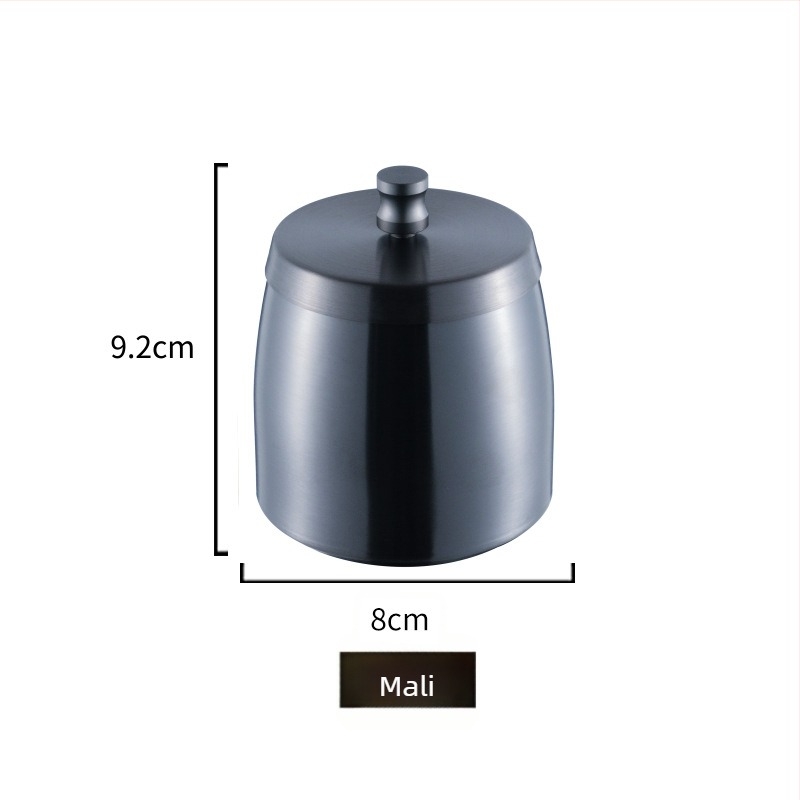 Pepeljara od nehrđajućeg čelika s otiskom logotipa i mogućnošću prilagođavanja, dekorativni bar dodatak, moderan minimalistički luksuz