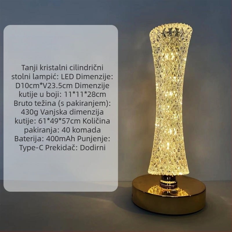 Stolna lampa Zvijezda i Mjesec, modernog minimalističkog stila, model YL-014, materijal: plast, napon ≤36V