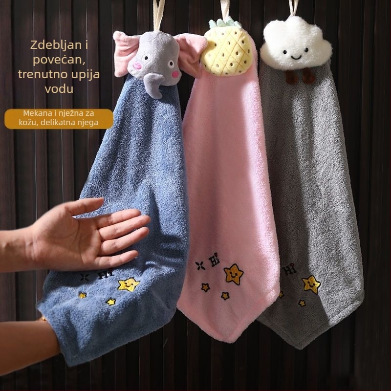 Ručna krpa za sušenje ruku s karikaturalnim dizajnom (Materijal: mikrovlakno; Težina: 70 g; Kategorija: Ručna krpa)