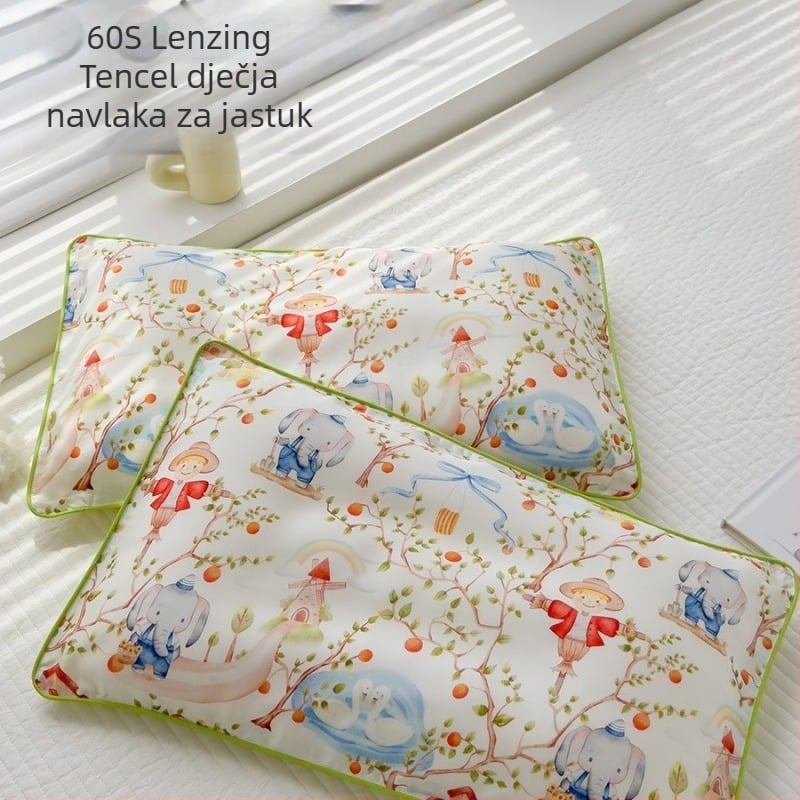 60 Lenzing Tencel navlaka za jastuk za djecu, rashladni Ice Silk materijal, za bebe, jedna veličina
