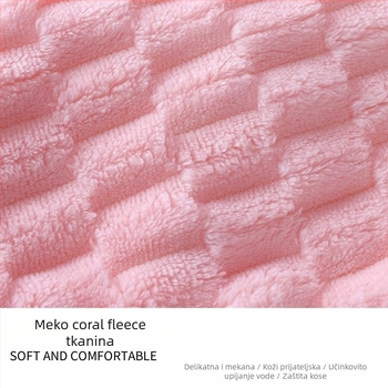 Dingzi Suhi kaput za kosu – koralni pliš, Jacquard, 100–119 g