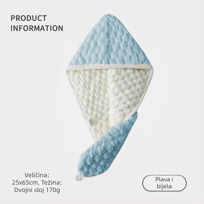 Dingzi Suhi kaput za kosu – koralni pliš, Jacquard, 100–119 g