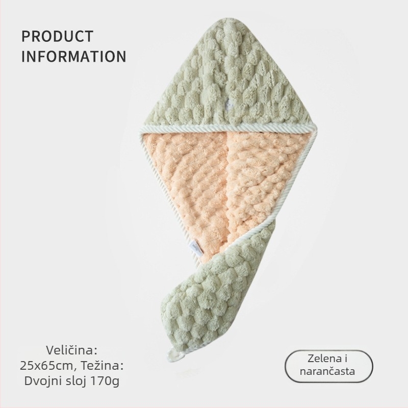 Dingzi Suhi kaput za kosu – koralni pliš, Jacquard, 100–119 g