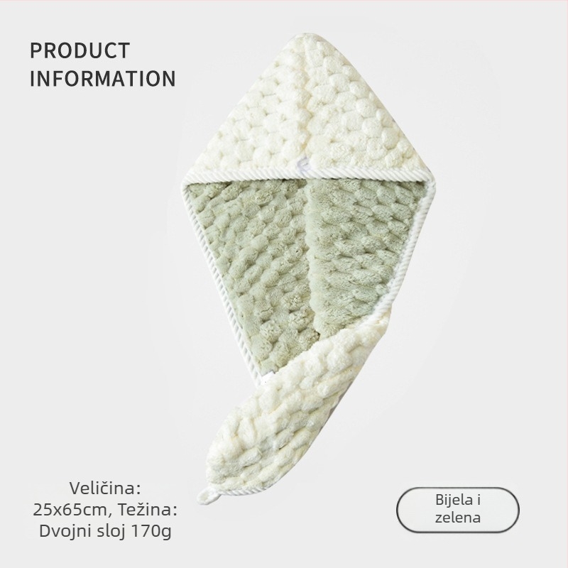 Dingzi Suhi kaput za kosu – koralni pliš, Jacquard, 100–119 g