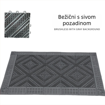 Tri ujednoj prašini otporna protuklizna dutinska podna prostirka, periva EVA pena, kvadratnog oblika, jednoslojni uzorak, za ulaz, dnevni boravak, studij, restoran i poslovne prostore
