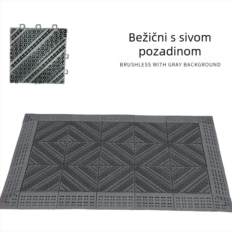 Tri ujednoj prašini otporna protuklizna dutinska podna prostirka, periva EVA pena, kvadratnog oblika, jednoslojni uzorak, za ulaz, dnevni boravak, studij, restoran i poslovne prostore