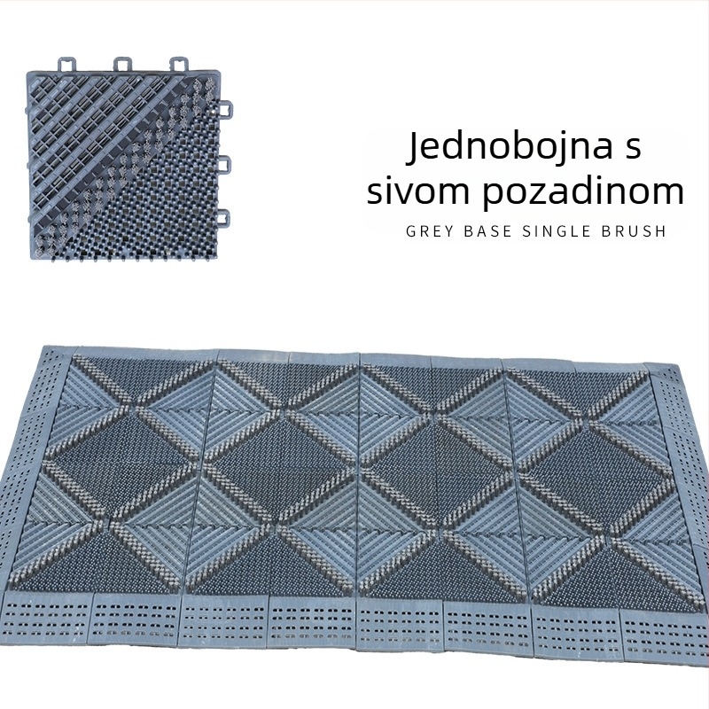 Tri ujednoj prašini otporna protuklizna dutinska podna prostirka, periva EVA pena, kvadratnog oblika, jednoslojni uzorak, za ulaz, dnevni boravak, studij, restoran i poslovne prostore